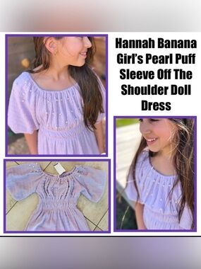Hannah Banana Pearl Doll Dress
